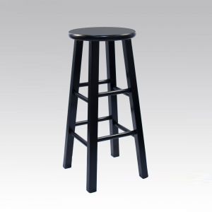 Black Wood Bar Stool